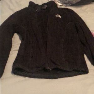 Fuzzy north face jacket